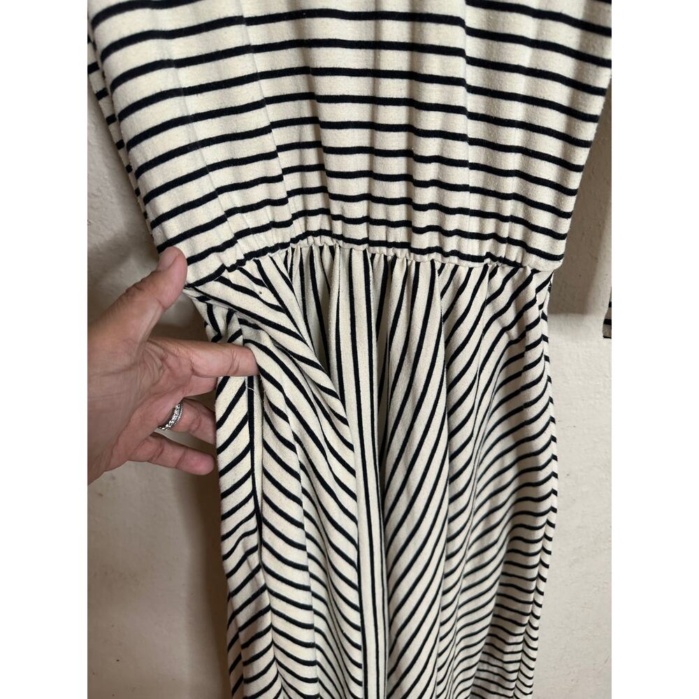 Buru Striped Turtleneck Jersey Maxi Dress Womans XS - Picture 13 of 14